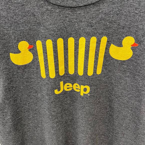 Jeep Men’s 2XL Yellow Rubber Ducks Graphic T-shirt ~ Gray - Picture 3 of 3